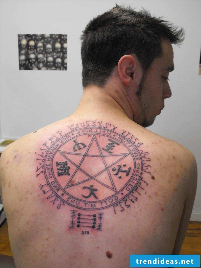 Pentagram tattoo vorlage
