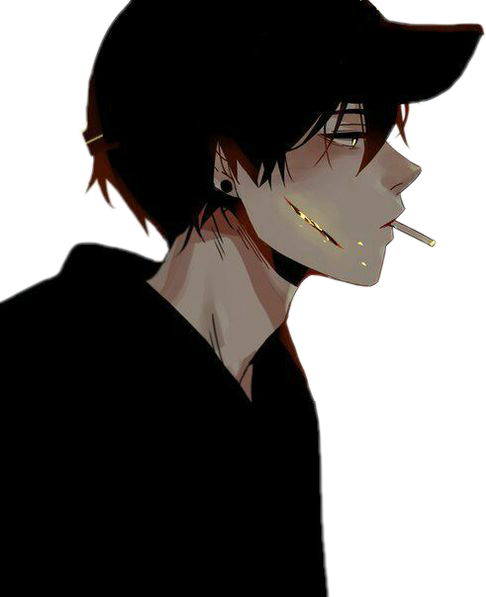 smoking Anime boy