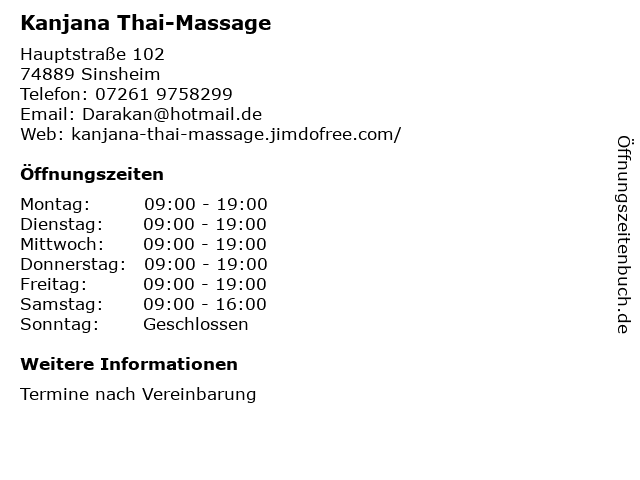 sinsheim Thai massage