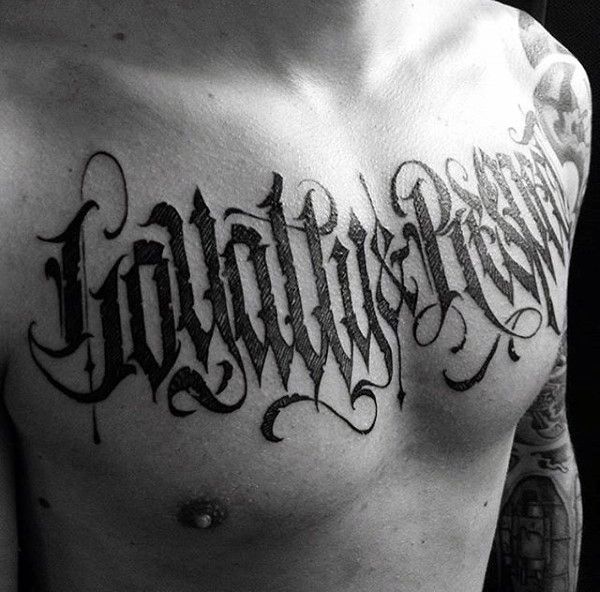 schrift tattoo Chicano